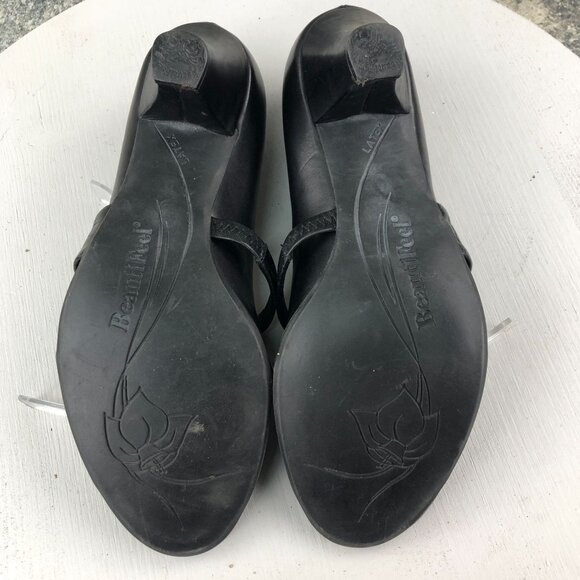 Beautifeel EU 39 (US 8-8.5) Tessa Black Leather Mary Jane High Heels $358 - Picture 11 of 15